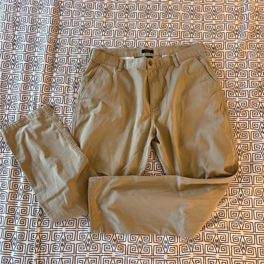 RVCA Men's Khaki Chinos